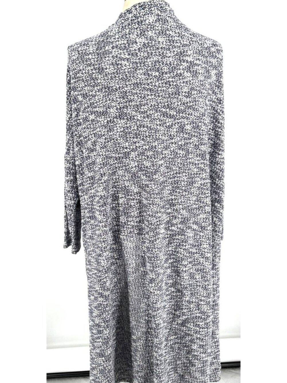 Lane Bryant Cardigan Sweater Sz 22/24 Verigated Print Open Front Longline - Picture 3 of 9